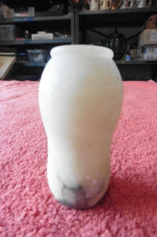 Hand Carved Small Mini Alabaster Bud Vase Natural Alabaster Flower 3 - 1/4 " Tall