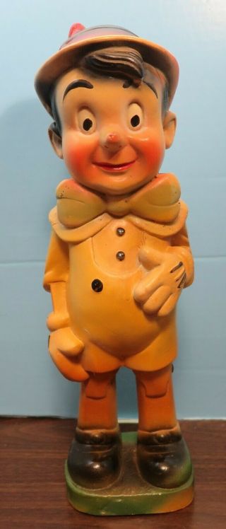 Vintage 15 " Chalk Ware Pinocchio Figurine Pre - Owned