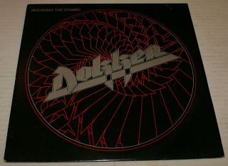 Dokken Breaking The Chains Lp Record 1983 Elektra 60290 - 1 First Pressing Vg,  /vg,
