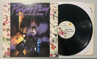 Prince And The Revolution - Purple Rain Lp 1984 Warner Bros Vg,  W/poster