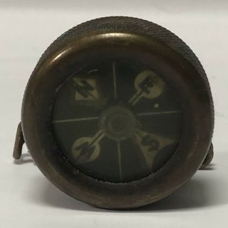 Vintage Marble’s Gladstone Brass Compass Pin Michigan Usa -