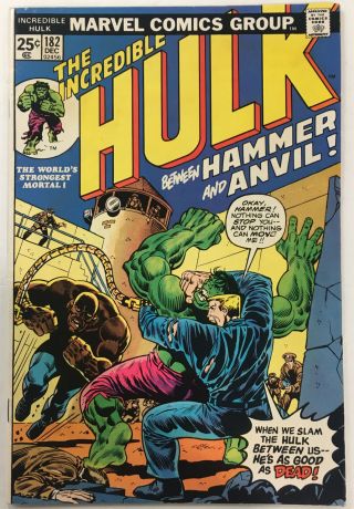 Incredible Hulk 182 Marvel Value Stamp Intact 3rd Wolverine Vf,