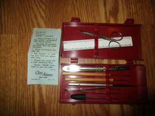 Vintage Clay Adams Dissecting Kit With Hard Case