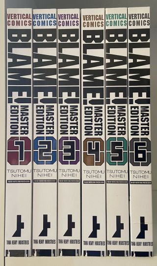 Blame Master Edition Volumes 1 - 6 Manga Complete Vertical Tsutomu Nihei Sci - Fi
