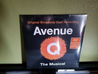Avenue Q The Musical Broadway Cast Recording 2x Orange Vinyl Lp