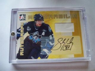 2005 Itg Sidney Crosby Rookie Auto & Game Glove Very Rare