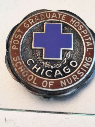 Vintage Post Graduate Hospital School Of Nursing Chicago Pin