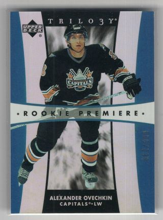 2005 - 06 Ud Trilogy 220 Rookie Rc Premieres /999 Alexander Ovechkin - Capitals