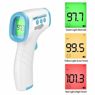 Non Contact Infrared Forehead Thermometer Reads F And C With Fever Alert For B