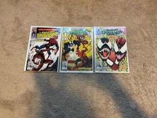 The Spider - Man 361 362 363 1st Prints (1992) Carnage