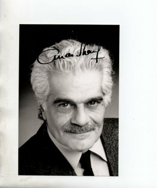 Omar Sharif Lawrence Of Arabia,  Doctor Zhivago Signed 6x4 B/w Photo Autographed