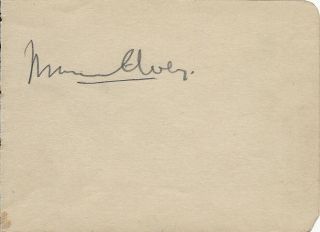 Maurice Elvey (1887 - 1967),  Signed Album Page,  Directed 200 Films 1913 - 1957,  Rare