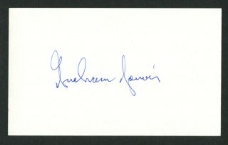 Graham Jarvis (d.  2003) Signed Autograph Auto 3x5 Card Canadian Actor Ic177
