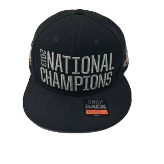 Nike Fsu Florida State Seminoles 2013 National Champions Cap Hat Snap Back Black
