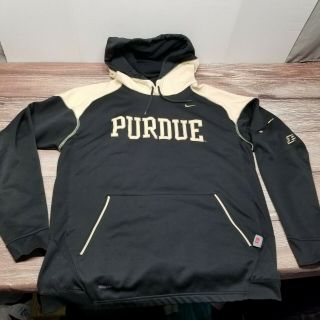Nike Purdue Boilermakers Mens Size Large Hooded Sweatshirt Hoodie