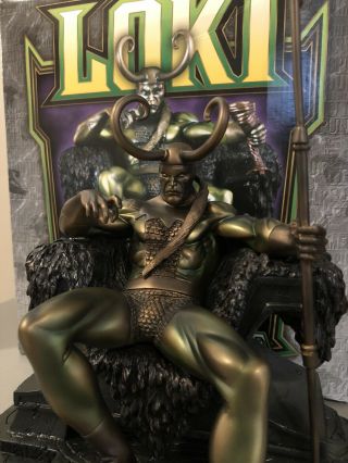 Bowen Designs LOKI Faux Bronze Edition Statue Thor Odin Avengers Marvel Comics 2