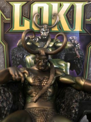 Bowen Designs LOKI Faux Bronze Edition Statue Thor Odin Avengers Marvel Comics 3