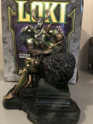 Bowen Designs LOKI Faux Bronze Edition Statue Thor Odin Avengers Marvel Comics 4