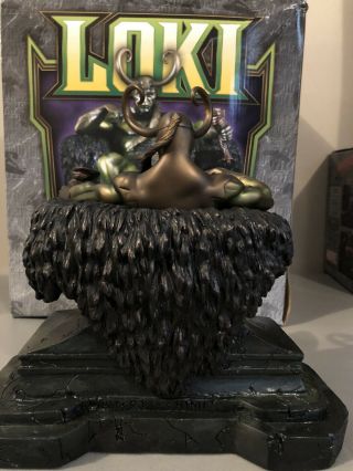 Bowen Designs LOKI Faux Bronze Edition Statue Thor Odin Avengers Marvel Comics 6