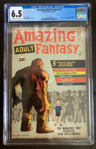 Adult Fantasy 7 Cgc 6.  5 Ow/w Marvel 1961 Stan Lee Steve Ditko