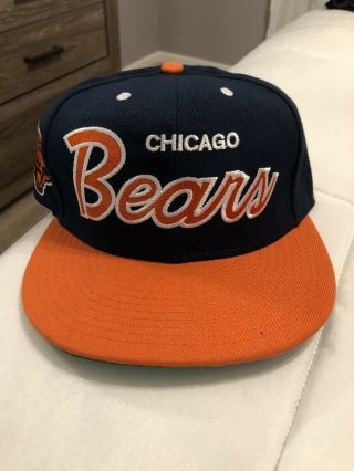 Chicago Bears Snapback Hat Mitchell & Ness Unworn Adjustable