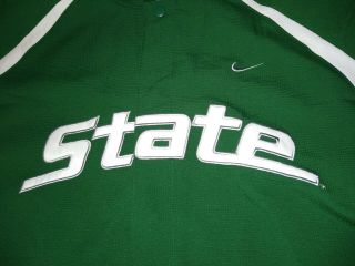 Men ' s Michigan State Spartans Nike Elite Warm Up Shooting Shirt Jacket Sz.  L 3