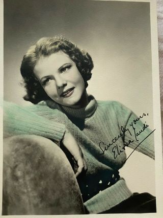 Rare Colourised Signed Autograph Photo Elissa Landi Sign Of The Cross
