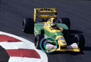Racing 35mm Slide F1 Michael Schumacher - Benetton 1992 France Formula1