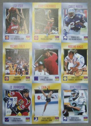 Sports Illustrated Kids Trading Cards Series 3 Uncut Page Tiger Woods Ungraded