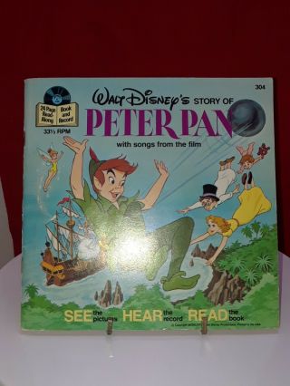 Peter Pan (walt Disney Presents 24 Page Read - Along Book And Record) (1st Thus)