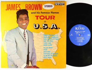 James Brown & His Famous Flames - Tour The U.  S.  A.  Lp - King Stereo Vg,
