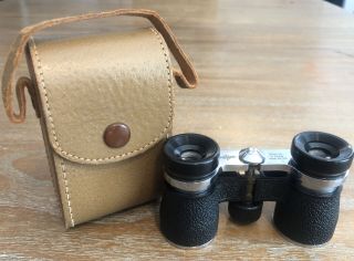 Vintage Swift Stadium Binoculars 3x °26 Model 769,  Leather Case Made In Japan