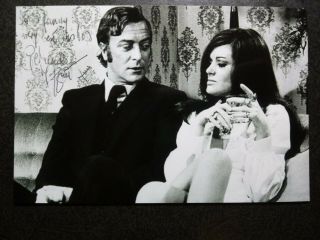 Geraldine Moffat Hand Signed Autograph 4x6 Photo With Michael Caine - Get Carter