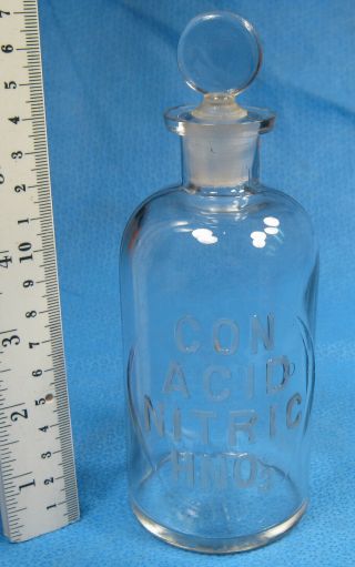 W.  T.  C 250 Ml Embossed Bottle Con Hno3 Acid H