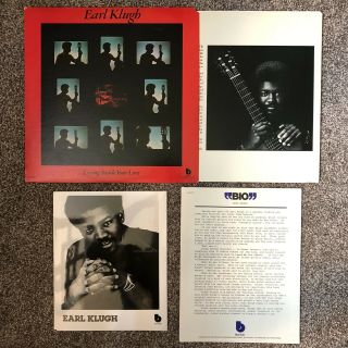 Earl Klugh Living Inside Your Love W/ Rare Press Kit Photo & Bio Blue Note
