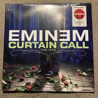 Eminem ‎– Curtain Call Exclusive Limited Edition Transparent Blue Vinyl