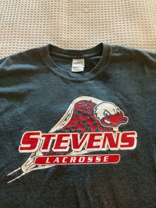 Stevens Institute Of Technology Ducks Tee Shirt (l) By Gildan Pre - Owned