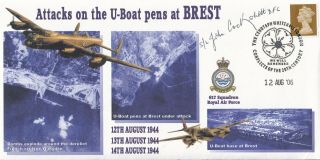 617 Sqn Attacks On The U Boat Pens At Brest.  Signed J Cockshott 617 Sqn Pilot