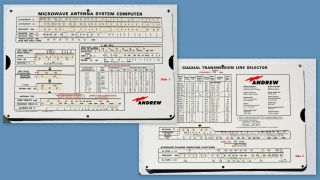 Andrew Microwave Antenna Sys And Coaxial Transmission Line Selector Calculator