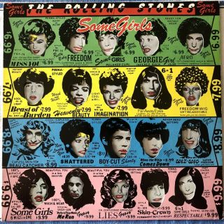 Some Girls The Rolling Stones 1st Press Ri Die Cut Uncensored Celebrity Faces