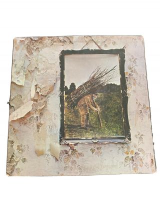 Vintage 1971 Led Zeppelin Iv 4 Album Zoso Vinyl Record Lp Sd 7208