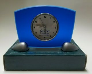 Vintage Promo Only Femhrt Acrylic Desk Clock Pfizer Drug Rep