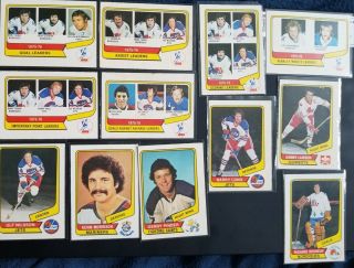 1976 - 77 O - Pee - Chee Wha Hockey Set 132/132 Cards Nm/mnt Rare