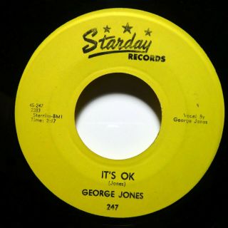 GEORGE JONES 45 You gotta be my baby STARDAY ORIG.  press rockabilly VG,  JF 42 2