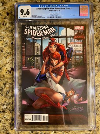 Spider - Man: Renew Your Vows 1 Cgc 9.  6 Nm,  / Campbell Variant / Marvel