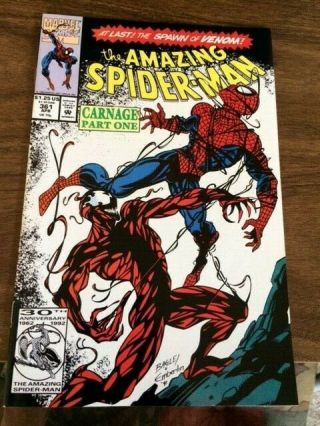 Spiderman 361,  362,  363 1st 2nd And 3rd Appearance Of Carnage In Time For