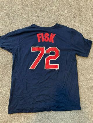 Carlton Fisk 72 Chicago White Sox Tshirt Mens Xl Majestic Authentic Red Sox