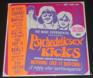 Psychedelic Sex Kicks Soundtrack Usa Lp,  Dvd White Vinyl Something Weird