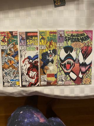 Spider - Man 360,  361,  362,  363 (nm) - 1st,  2nd,  3rd Appearance Of Carnage