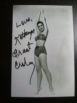 Kathryn Grant Crosby Hand Signed Autograph 4x6 Photo - Husband Is Bing Crosby